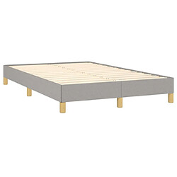 Acheter Maison Chic Lit adulte- Lit + matelas,Sommier à lattes de lit et matelas gris clair 120x190 cm tissu -GKD35703