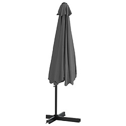 Avis Helloshop26 Parasol mobilier de jardin d'extérieur avec mât en acier 300 x 250 cm anthracite 02_0008197