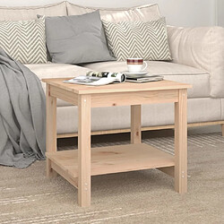 Avis Maison Chic Table basse,Table Console Table d'appoint, Table pour salon 50x50x45 cm Bois massif de pin -MN37419