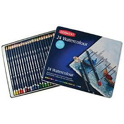 Derwent Boite metal 24 Crayons Watercolour