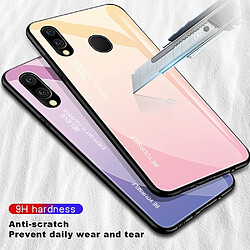 Acheter Wewoo Coque Pour Galaxy M20 Gradient Color Glass Case Blue