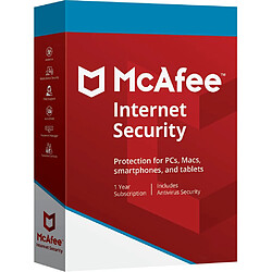 McAfee Internet Security - Licence 1 an - 10 appareils