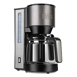 Black & Decker Cafetière filtre 10 tasses 870w inox/noir - bxco870e - BLACK+DECKER