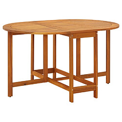 vidaXL Table de jardin 130x90x72 cm Bois d'acacia massif