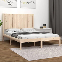 vidaXL Cadre de lit sans matelas 120x190 cm bois massif