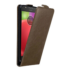 Cadorabo Coque Motorola MOTO E4 Etui en Marron