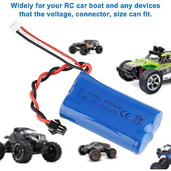 Batterie Lipo 1500mAh 7.4V 2S | Compatible avec Rc Toys U12A S033G Q1 H101 | Connecteur SM-2P | Durée prolongée pas cher