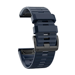 Bracelet de montre de remplacememnt en silicone 22mm Pour Garmin Fenix6 Fenix5 Universel Bleu