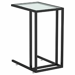 Maison Chic Table d'appoint | Table Basse ordinateur Transparent 50x35x65 cm Verre trempé -GKD30936