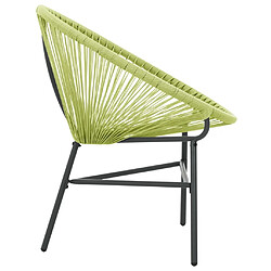 Maison Chic Chaise de jardin - Fauteuil d'extérieur Acapulco Résine tressée Vert -MN77604 pas cher