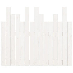 Acheter vidaXL Tête de lit murale Blanc 95,5x3x80 cm Bois massif de pin