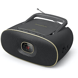 Muse radio portable FM lecteur CD noir or