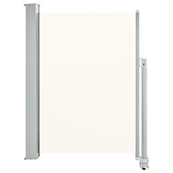 vidaXL Auvent latéral rétractable de patio 100 x 300 cm Blanc cassé