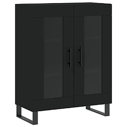 vidaXL Buffet noir 69,5x34x90 cm bois d'ingénierie