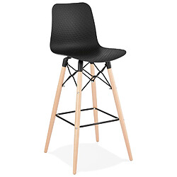 Alterego Tabouret de bar design 'MOZAIK' noir style scandinave