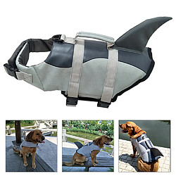 Avis Gilet De Sauvetage Pour Chien Réglable Maillot De Bain Gilet De Sécurité De Natation + Poignée Silver_XL