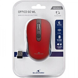 Avis Bluestork Souris Sans Fil - 2,4 GHz - bouttons - Rouge