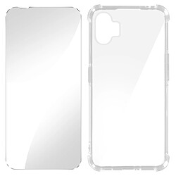 Avizar Pack Protection Nothing Phone 1 Coque Renforcée + Verre Trempé Transparent