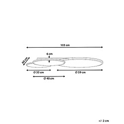 Avis Beliani Plafonnier LED blanc GABRIK