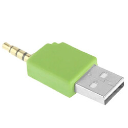 Wewoo Adaptateur vert pour iPod shuffle 3rd / 2nd, Longueur: 4.6cm chargeur USB