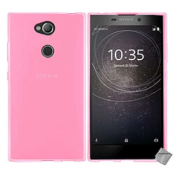 Htdmobiles Coque silicone gel fine pour Sony Xperia L2 + verre trempe - ROSE