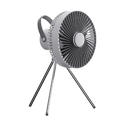 JJBRDZ - Ventilateur Portable Ventilateur Alimenté par Batterie Rechargeable Ventilateur de Camping en Plein Air avec Lumière et Crochet pour Voyage en Tente à Domicile