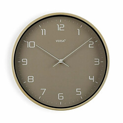 Horloge Murale Versa Gris Bois PU (30,5 x 4,3 x 30,5 cm)