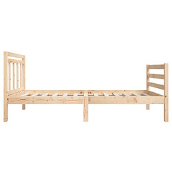 Acheter vidaXL Cadre de lit sans matelas bois massif