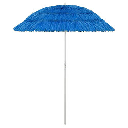 vidaXL Parasol de plage Hawaii Bleu 180 cm