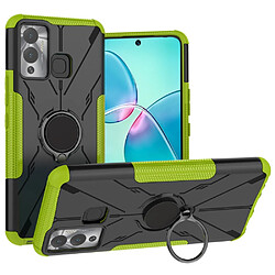 Coque en TPU 2-en-1, anti-chutte avec béquille pour votre Infinix Hot 12 Play 4G - vert