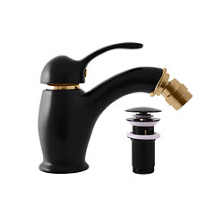 Rav Mitigeur bidet LABE avec siphon en chrome doré noir mat