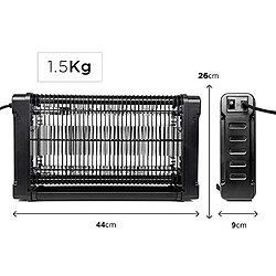 Avis Duronic FK8420 Lampe Répulsif à Moustiques Mouches Insectes électrique 20W | 2 Lampes Ultraviolet de 10W à Double Grille 4000V | Mural ou sur Socle | Attrape Mouche et Tueur d'Insectes d'intérieur