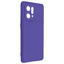 Avizar Coque Oppo Find X5 Silicone Semi-rigide Finition Soft-touch Fine Violet