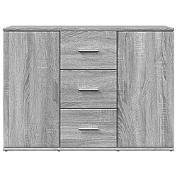 Avis vidaXL Buffet sonoma gris 90,5x29,5x65 cm bois d'ingénierie