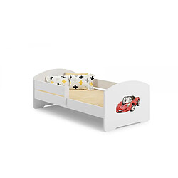 Kobi Lit enfant Sam 140x70 cm - auto - avec matelas