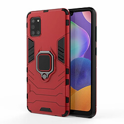 Coque en TPU élégant avec béquille rouge pour votre Samsung Galaxy A31