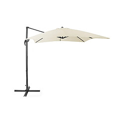 Beliani Parasol de jardin beige clair carré 250 x 250 cm MONZA