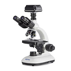 Kern sohn Kern - Set de microscope numérique OBE-S, trinoculaire 4x/10x/40x avec caméra ODC 825 et USB 2.0 - OBE 104C825