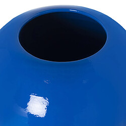 Vase de sol Alexandra House Living Bleu Céramique Brillant 21 x 21 x 77 cm