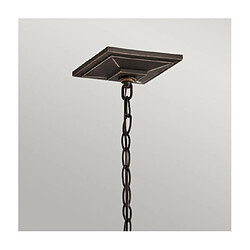 Elstead Lighting Lampe sur pied extérieur South Verre satiné Bronze