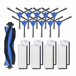 5paires Brosses latérales+8pcs filtres+1pc brosse à rouleau pour Conga Robot 1090 Aspirateur