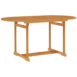 vidaXL Table de jardin 150x90x75 cm Bois de teck massif