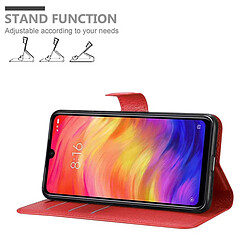 Cadorabo Coque Xiaomi RedMi NOTE 7 Etui en Rouge