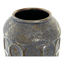 Vase DKD Home Decor Gris Métal Oriental (19 x 19 x 47 cm)