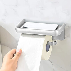 Universal Support papier toilette mural avec plateau Espace en alliage d &'aluminium Support tissu à un rouleau Accessoires de cuisine et de salle de bains