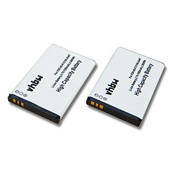 Vhbw 2 batteries 1050mAh pour téléphone fixe sans fil Siemens Gigaset SL910, SL910A, SL910H remplace V30145-K1310K-X447, V30145-K1310K-X447-0-HY