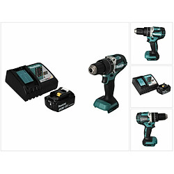 Makita DHP 484 RF1 Perceuse-visseuse à percussion sans fil 18 V 54 Nm brushless + 1x Batterie 3,0 Ah + Chargeur