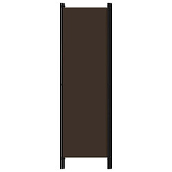 Avis vidaXL Cloison de séparation 3 panneaux Marron 150x180 cm