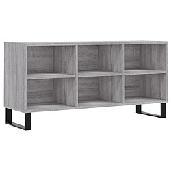 vidaXL Meuble TV sonoma gris 103,5x30x50 cm bois d'ingénierie