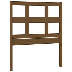 Maison Chic Tête de lit scandinave pour lit adulte,Meuble de chambre Marron miel 95,5x4x100 cm Bois massif de pin -MN16596